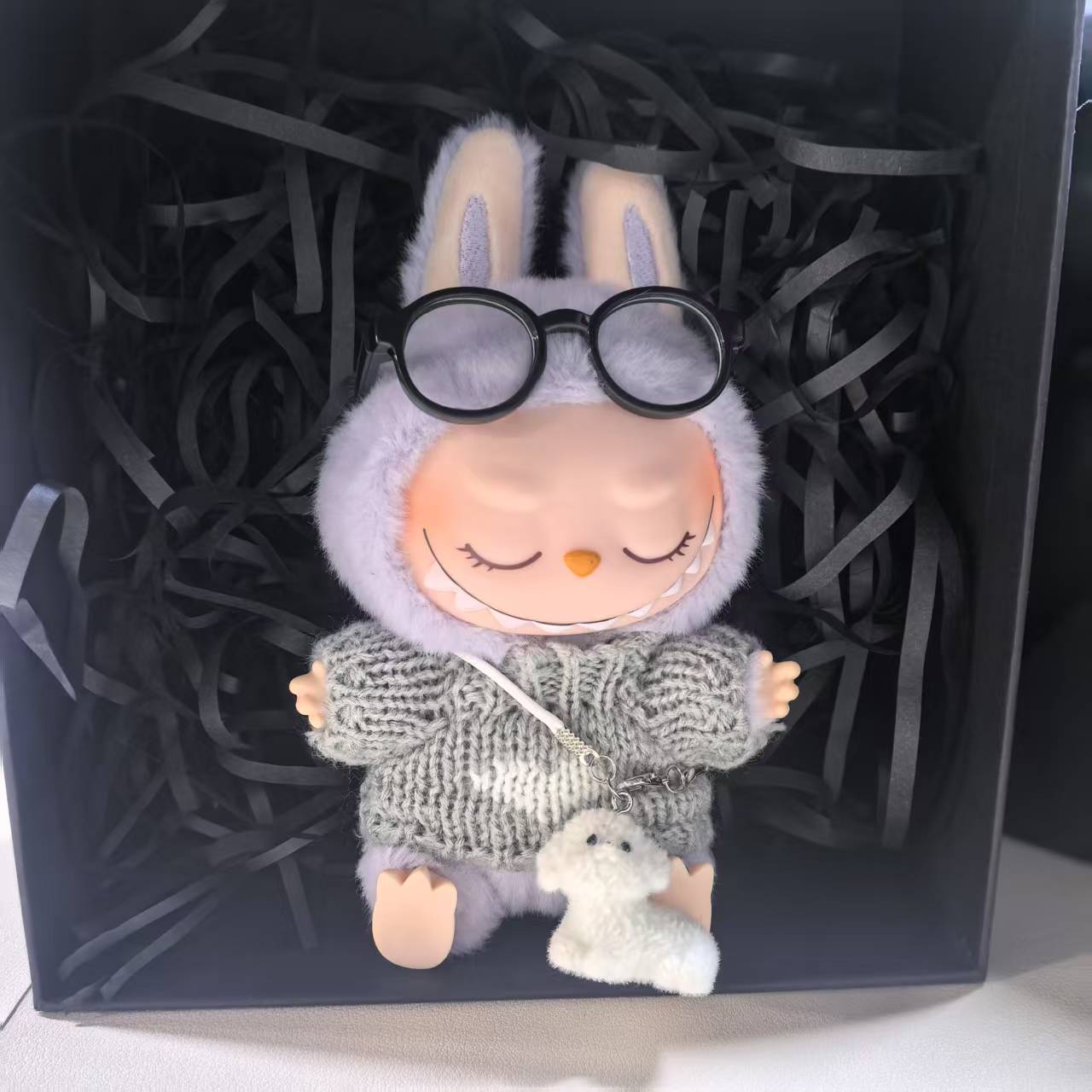 [clothes only] doll clothes for 17cm pendant pull cloth labubu vinyl doll clothes