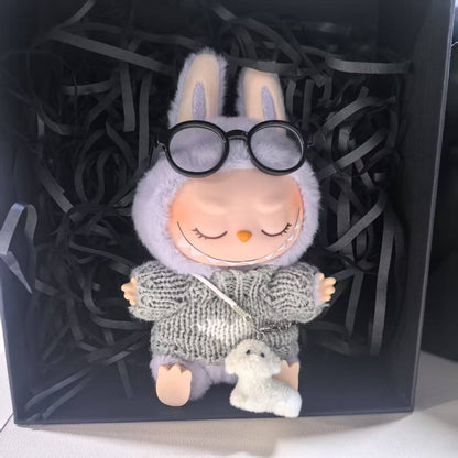 [clothes only] doll clothes for 17cm pendant pull cloth labubu vinyl doll clothes