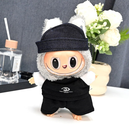Only Clothes Labubu Doll Clothes 17cm Plush Vinyl Labubu Doll Party Replacement Suit M-116