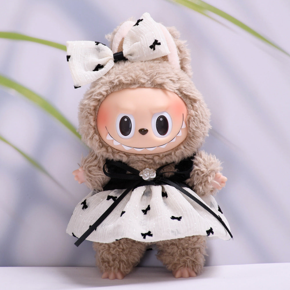 Only clothes] 17cm pendant pull cloth cloth for clothes spring and summer dress suit labubu baby dress cute