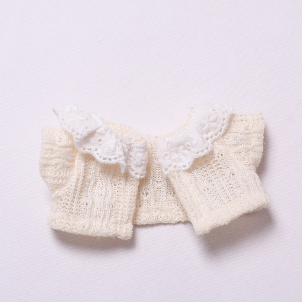 Only baby clothes] one or two generation pendant labubu clothes red leather clothes black gauze skirt suit cloth baby clothes
