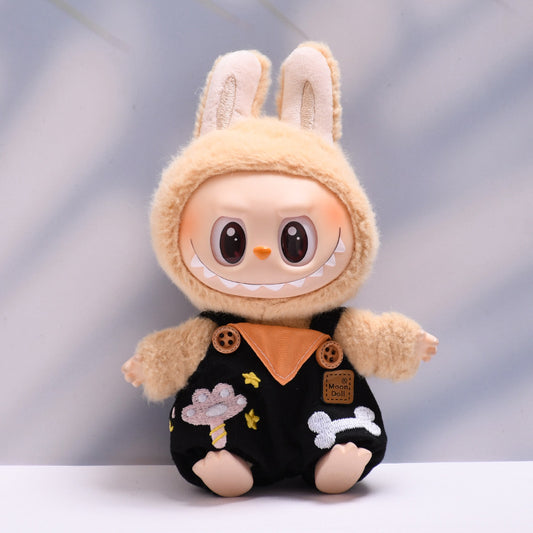 Only baby clothes] one or two generation pendant labubu clothes tie star bone suspenders pants cloth doll clothes