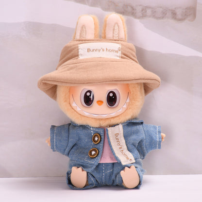 Only clothes] second generation blind box sitting party series Labubu pendant clothes vinyl face cloth baby clothes adorable
