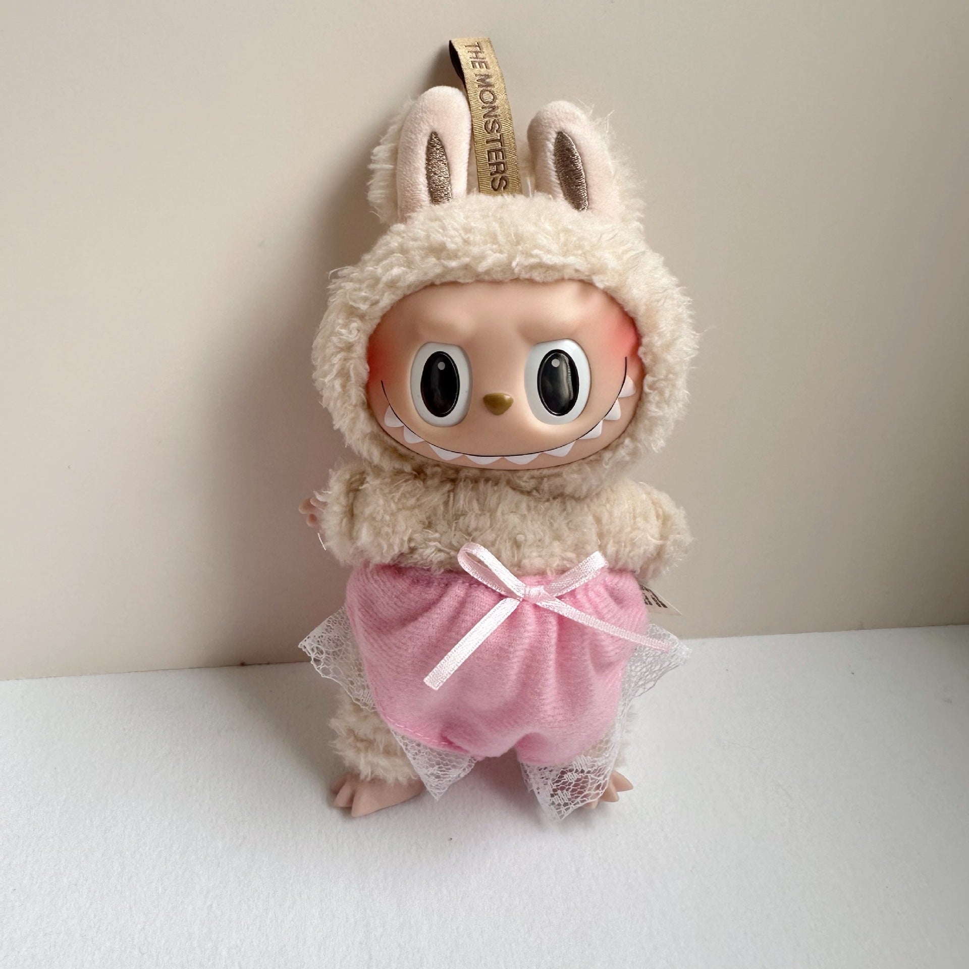 Only clothes] 15CM pull cloth pendant clothes key chain doll bloomers blind box LABUBU for the spot
