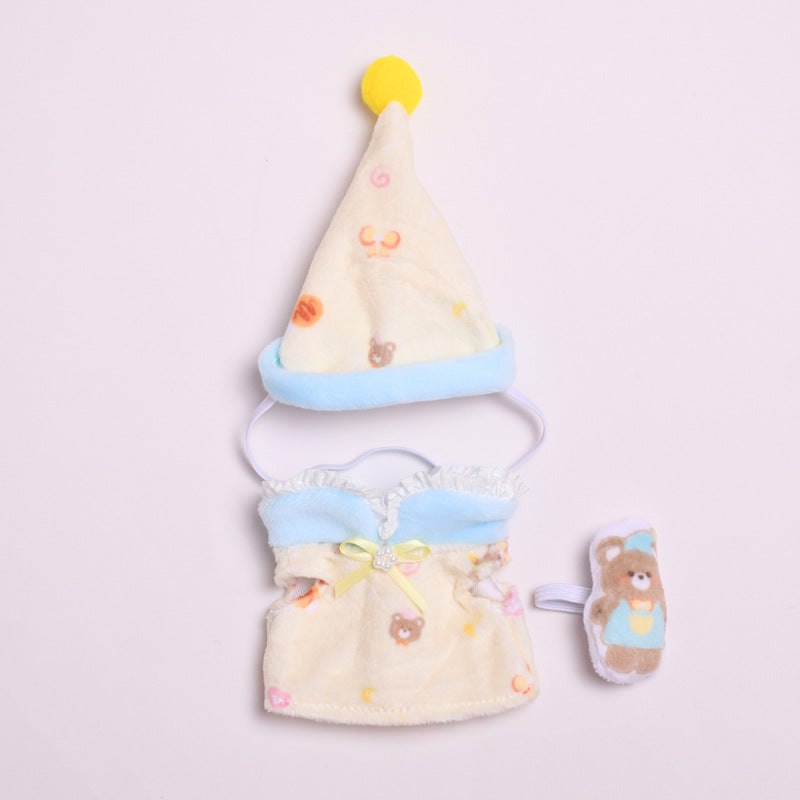 Only clothes] generation two generation pendant labubu cloth to replace clothes bear pajamas suit Labubu cute baby clothes