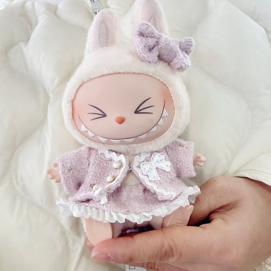 Only clothes] bubble Mart LABUBU clothes pendant pull cloth sit party series baby clothes small fragrance clothes
