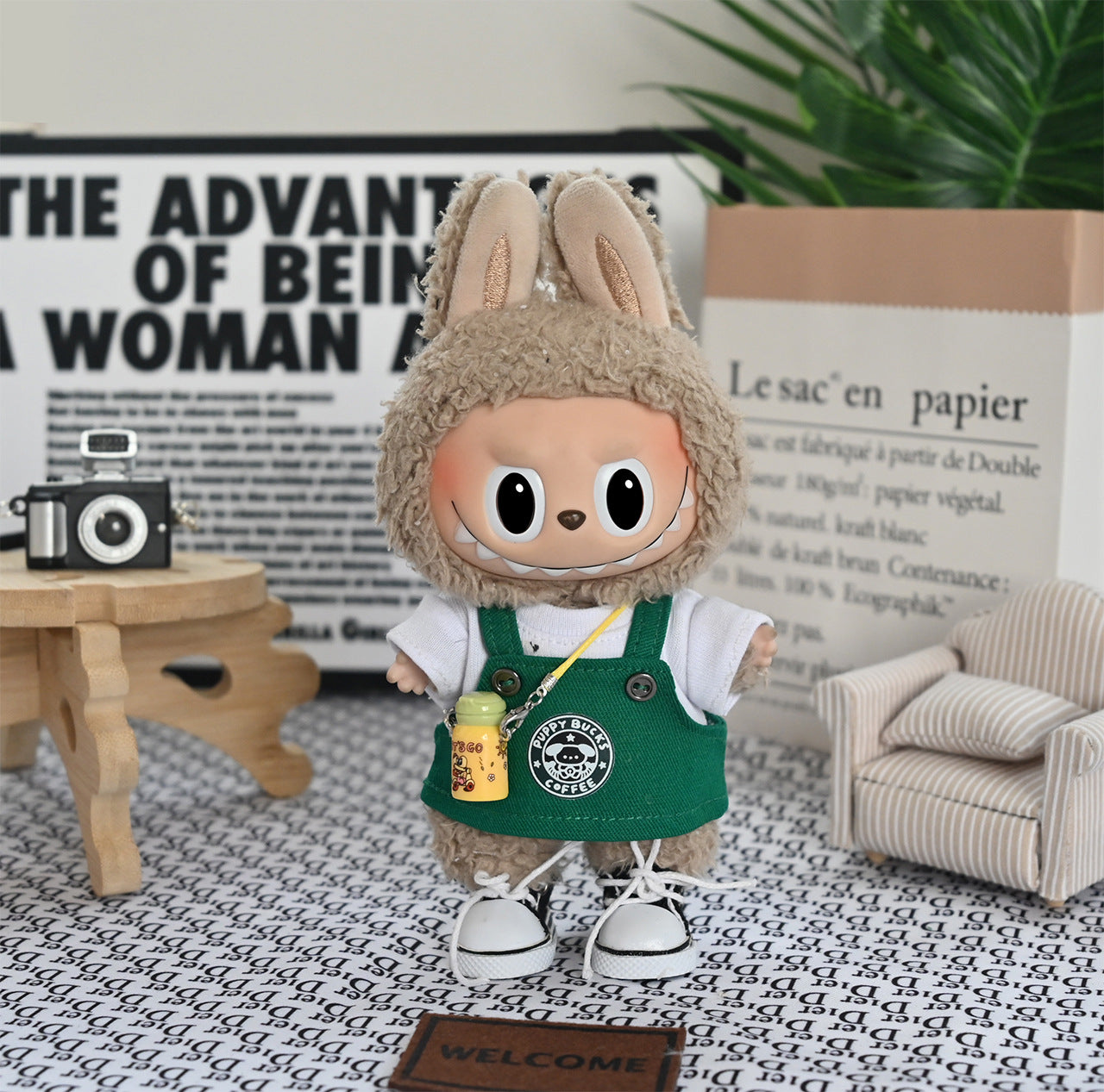 Only clothes] 17cm blind box one or two generations of labubu clothes for Starbucks Labubu vinyl pendant doll