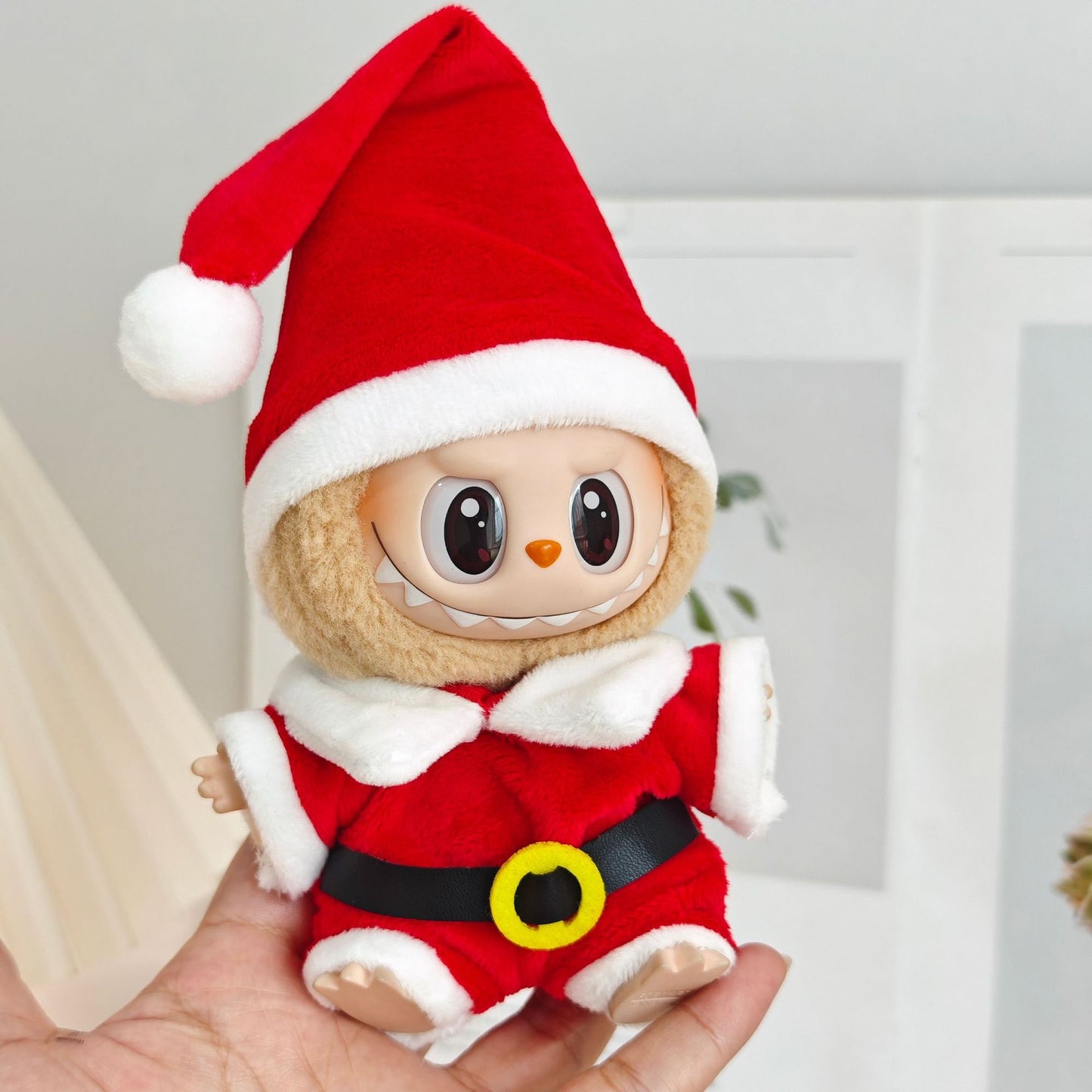 Generation II Labubu Pendant Labubu Replacement Clothes Christmas Sweater Gingerbread Man Doll suit Shoes