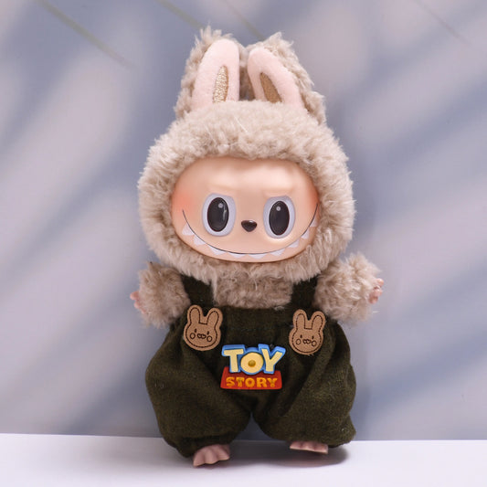 Only clothes] blind box 17cm pendant cloth cloth clothes cute suspenders suit key chain labub baby clothes