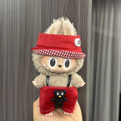 Labubu Sitting Party Doll Clothes First and Second Generation Blind Box Labubu Doll Clothes Plush Vinyl Face