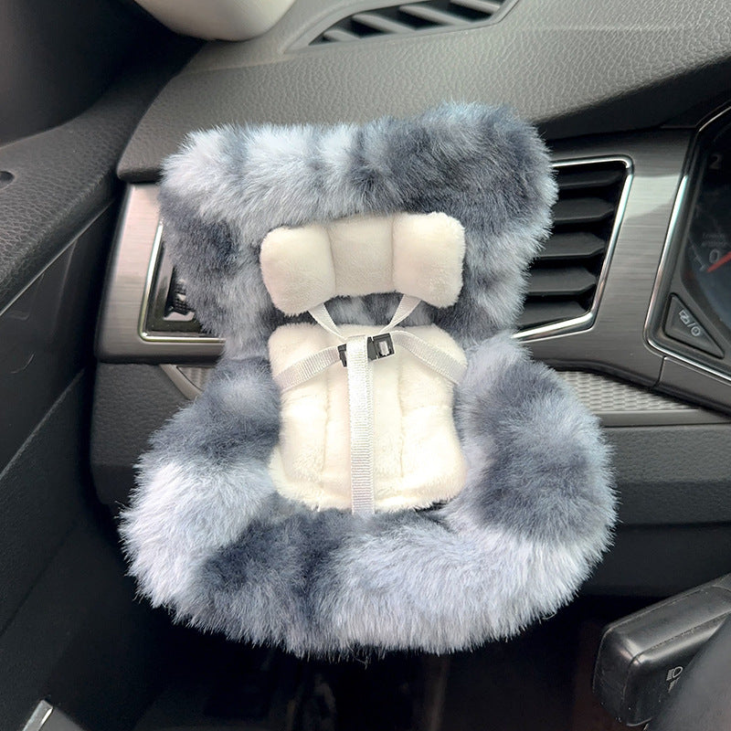 Suitable for 17cm pull cloth pendant cute car safety seat car air outlet decoration car accessories pendulum