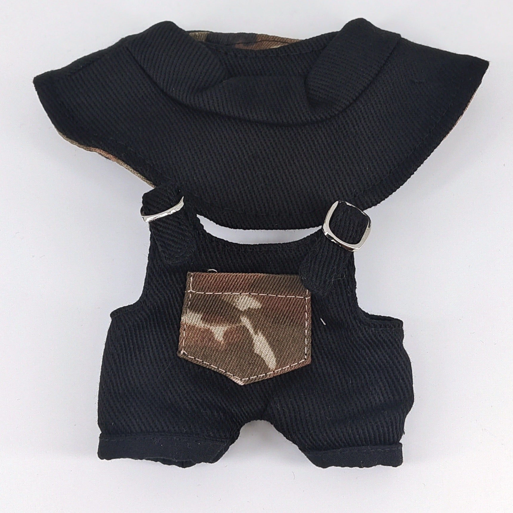 Labubu Doll Camouflage Suits - White, Dark Pink, Black, Camel