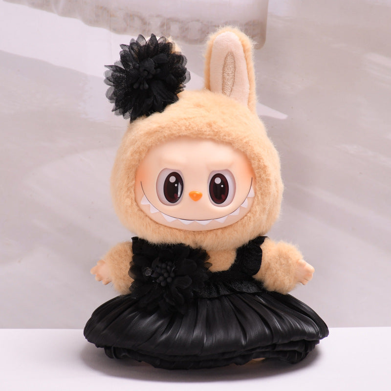 Only clothes] second generation vinyl blind box labubu sit party cloth clothes cute flower bud skirt baby clothes adorable