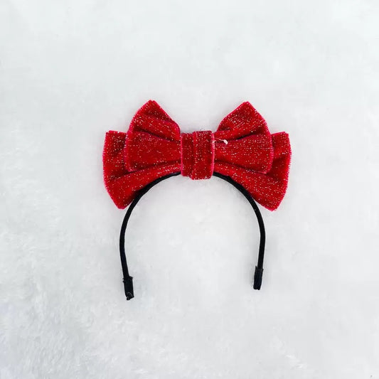 Labubu Doll Headband - Sparkling Velvet Party Accessories for Vinyl Dolls