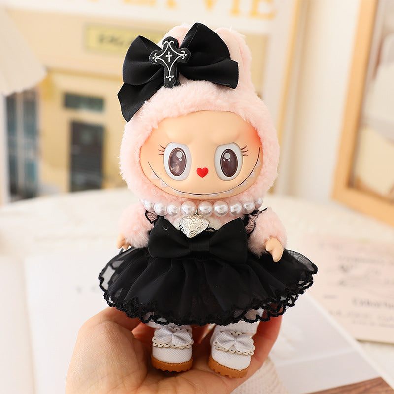 Only clothes labubu clothing little devil clothing labubu pendant sitting party doll clothes for the second generation