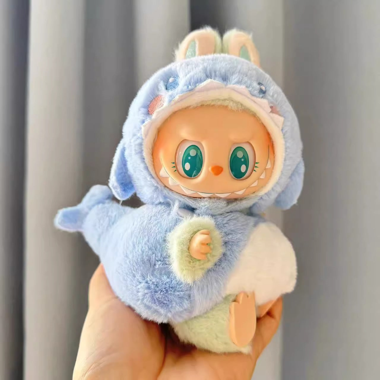 Clothes Only] First/Second Generation Pendant Labubu Clothes Rab Sit Party Doll Shark Elk suit
