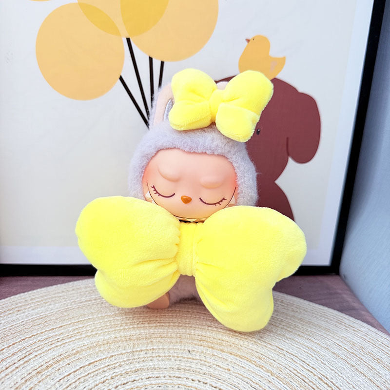 Clothes Only] First, Second and Third Generation Keychain Labubu Clothes Pendant Labubu Wears Bow Clothes Mary Cat