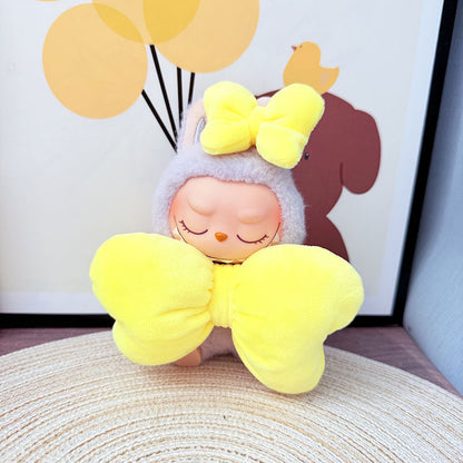 Clothes Only] First, Second and Third Generation Keychain Labubu Clothes Pendant Labubu Wears Bow Clothes Mary Cat