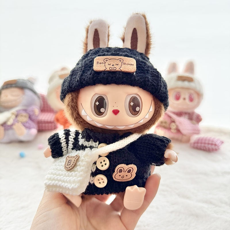 [Only Clothes] Baby Clothes First Generation Second Generation Third Generation Labubu Clothes Replacement Sweater Shoes Vinyl Pendant Replacement