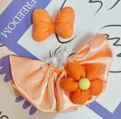 Labubu Doll Flower Dress with Bow - 15-20cm Outfit