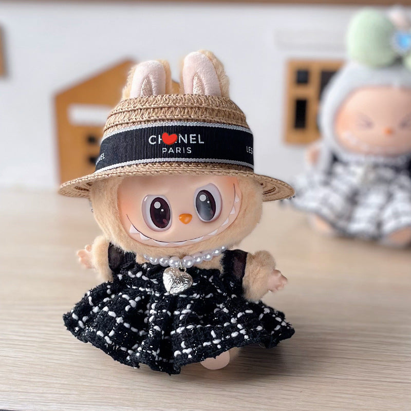 Labubu Denim Outfit for 17cm Sitting Doll - First & Second Gen