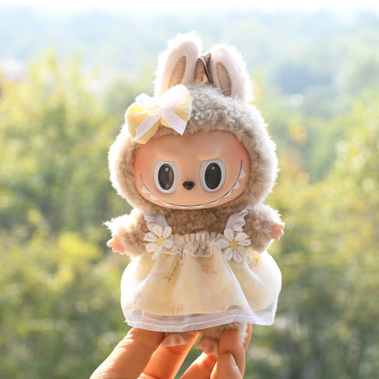 Only clothes] 17cm pendant pull cloth cloth for clothes spring and summer dress suit labubu baby dress cute