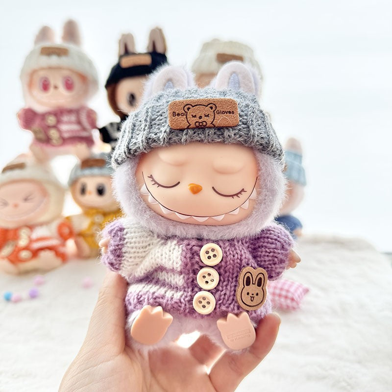 [Only Clothes] Baby Clothes First Generation Second Generation Third Generation Labubu Clothes Replacement Sweater Shoes Vinyl Pendant Replacement