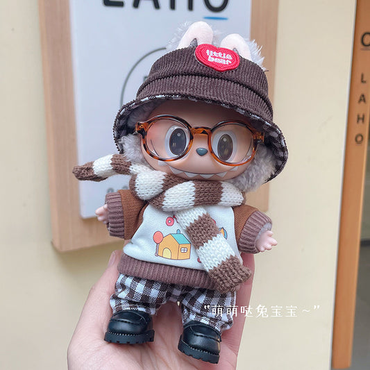 17cm Labubu Doll Clothes Set - Baby Outfits & Accessories