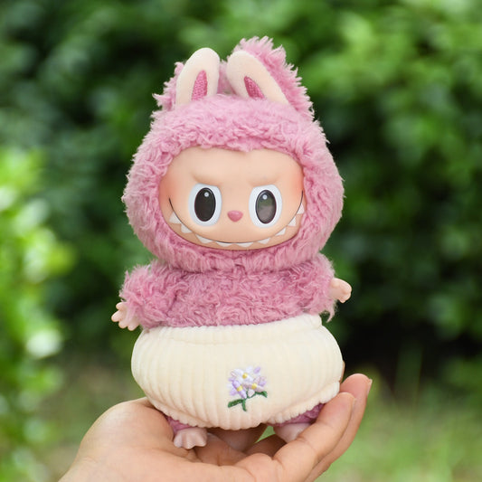 Labubu Doll Clothes - Cute Blue & Purple Outfits for 17cm Pendant Dolls