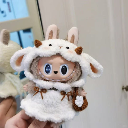 Labubu Doll Clothes 17cm Hand-Crocheted Outfits for 1st & 3rd Gen