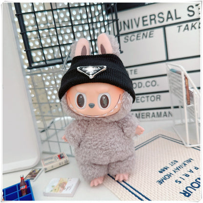 Labubu Doll Outfit - Cute Cotton Coat & Accessories for 10cm & 17cm Vinyl Dolls
