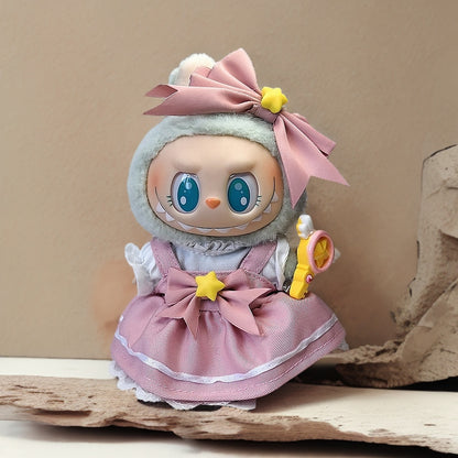 Labubu Doll Outfit Set - Skirt, Hat & Accessories