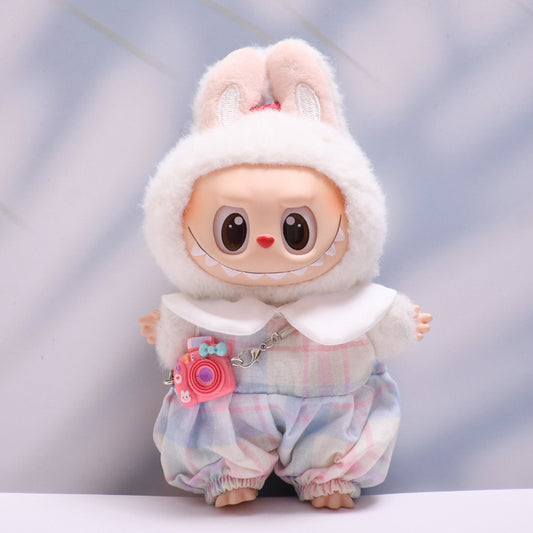 Only baby clothes] one or two generation pendant labubu clothes candy color suspenders skirt cloth cloth baby clothes