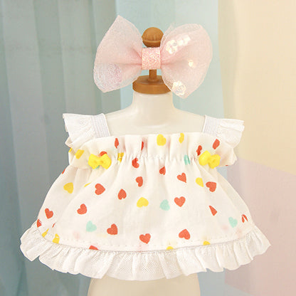 Suitable for pulling cloth pendant clothes for blind box vinyl 17cm baby clothes replacement bag ornaments keychain