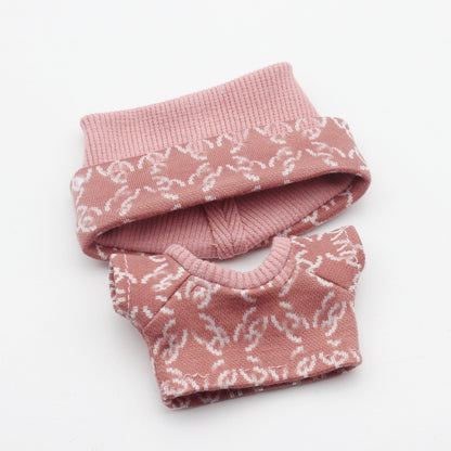 Labubu Doll Sweater & Hat Set for 17cm & 10cm Dolls