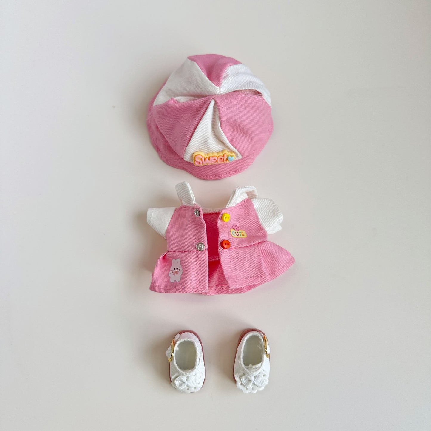 Only clothes] 17CM pendant cloth cloth clothes blind box Labubu baby clothes cute kindergarten suit to send girls