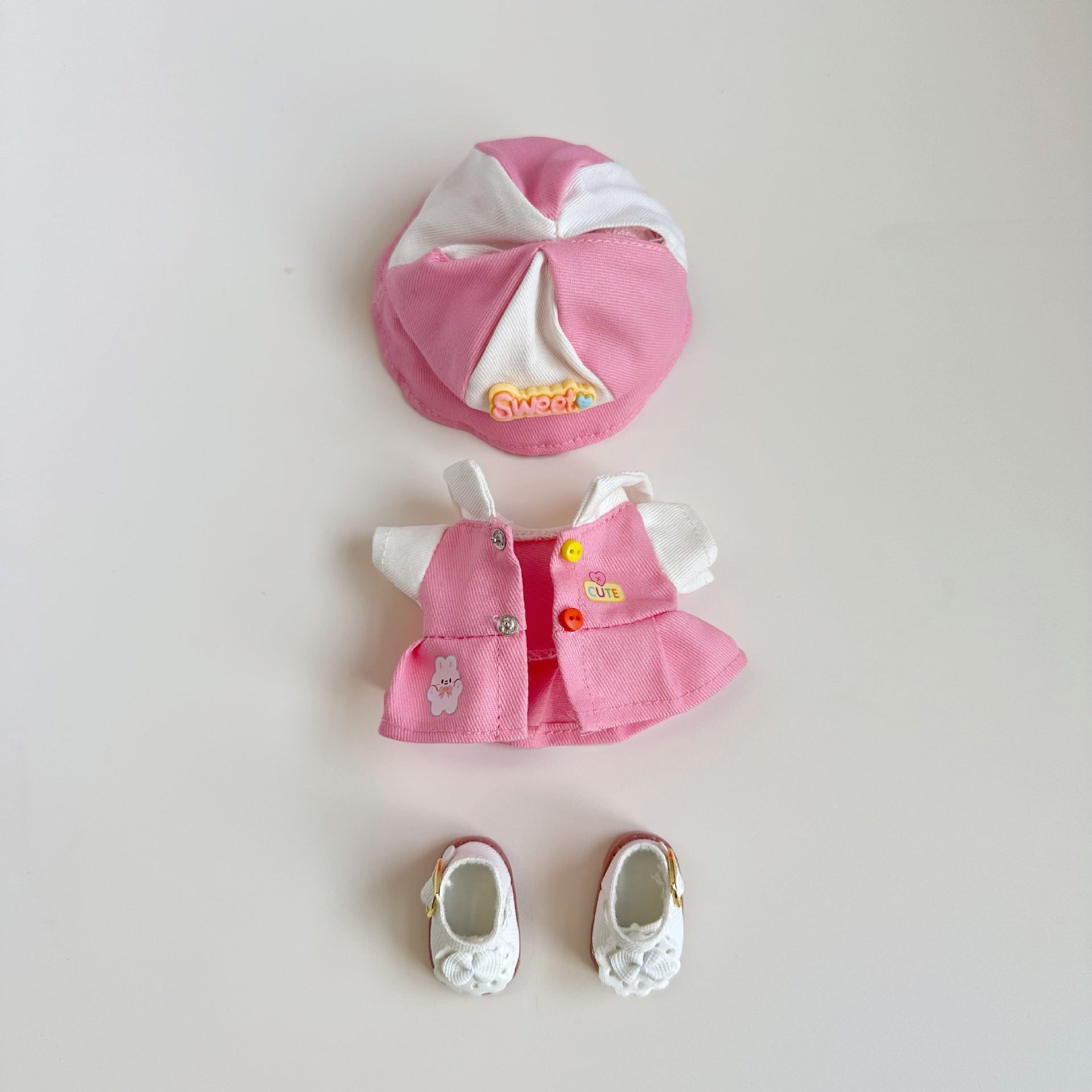 Only clothes] 17CM pendant cloth cloth clothes blind box Labubu baby clothes cute kindergarten suit to send girls