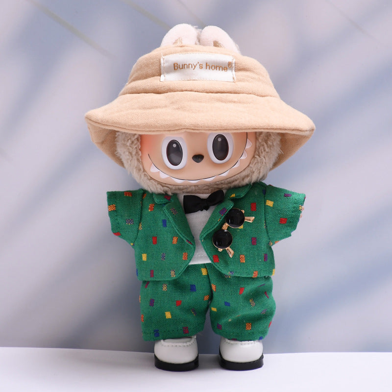 Only clothes] the first and second generation pendant labubu little suit suit suit sit labubu change baby clothes