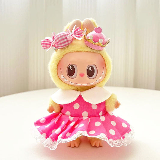 Labubu Doll Outfit Set - 15-17cm Cute Clothes & Accessories