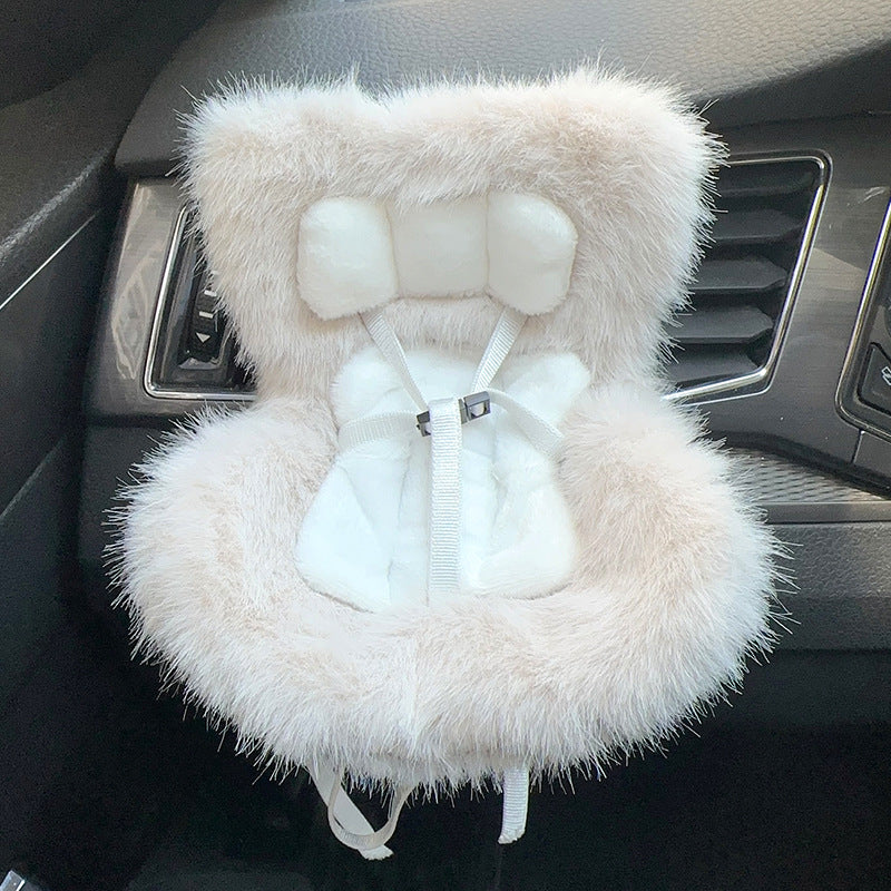 Suitable for 17cm pull cloth pendant cute car safety seat car air outlet decoration car accessories pendulum