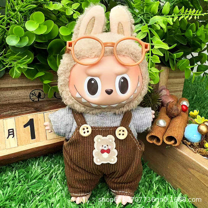 Suitable for Labubu Doll Clothes, Plush Vinyl Sitting Party First, Second and Third Generation Replacement Skirt Suit