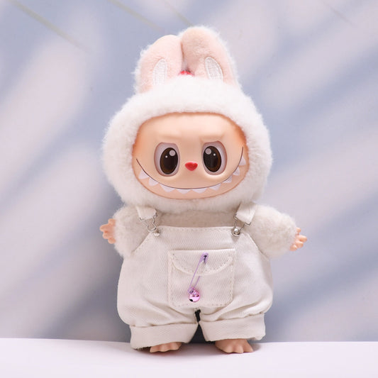 Only baby clothes] one or two generation pendant labubu clothes colorful pocket suspenders pants hat suit cloth baby clothes