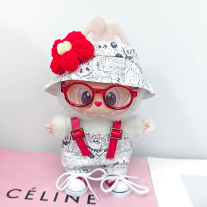 Labubu Doll Outfit Set - Trendy Clothes & Accessories for 17cm Vinyl Pendant
