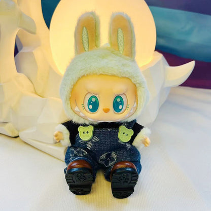 New Cameraman Labubu Pendant Baby Clothes Accessories suit Labubu Doll Keychain for Summer Baby Clothes