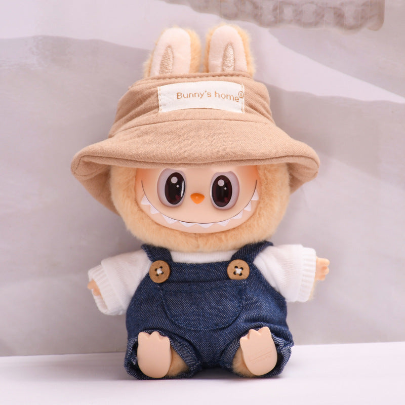Only clothes] second generation blind box sitting party series Labubu pendant clothes vinyl face cloth baby clothes adorable