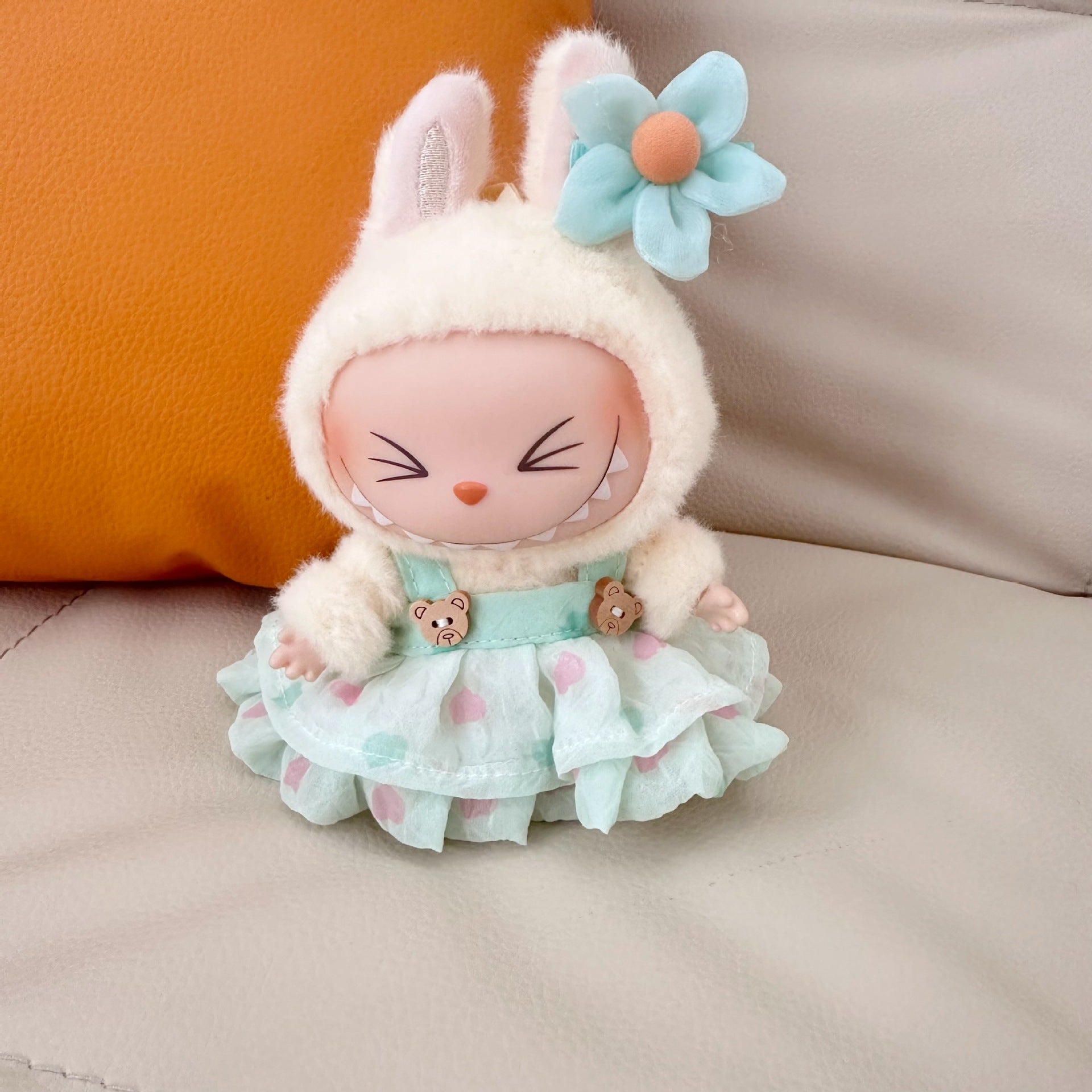 Only clothes] the first and second generation labubu doll clothes labubu sit party doll dress for sweet princess