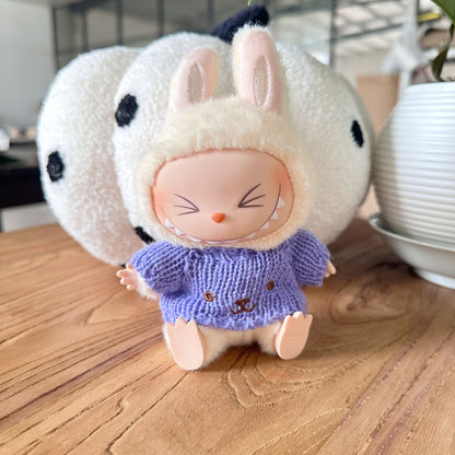 Only clothes] the first and second generation of labubu doll clothes LABUBU sitting party doll for autumn and winter sweater