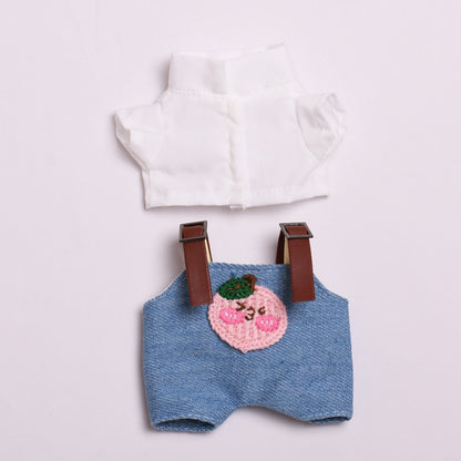 Labubu Doll Cute Overalls Two-Piece Set for Pendant Doll