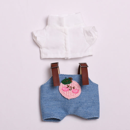 Labubu Doll Cute Overalls Two-Piece Set with Optional Shoes & Hat