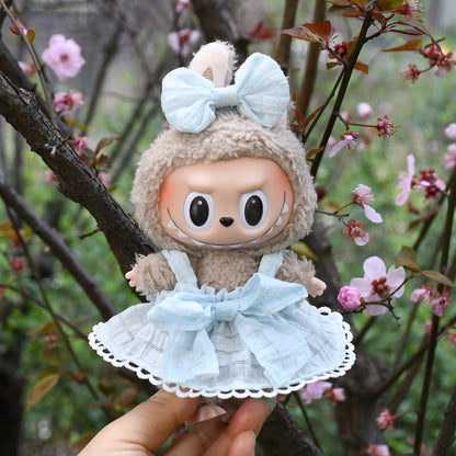Only clothes] 17cm pendant pull cloth cloth for clothes spring and summer dress suit labubu baby dress cute